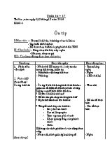 Giáo án Âm nhạc Lớp 4 - Tuần 17